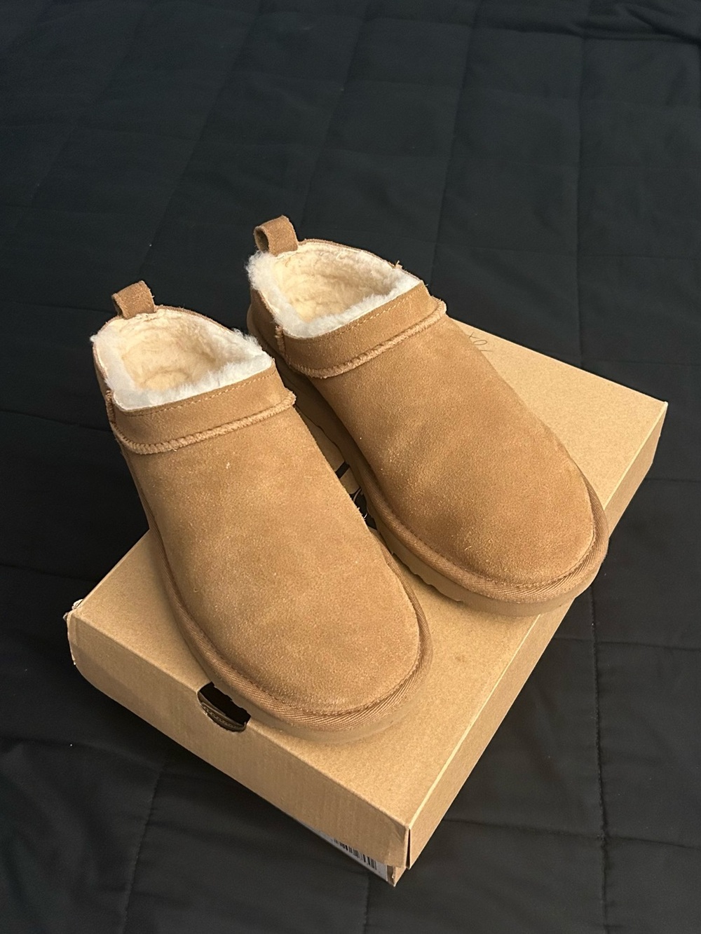 UGG Chestnut Classic Micro Slip-On boot